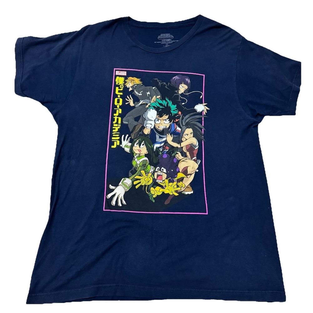 My Hero Academia Mens T-Shirt Sz Large (42/44) Japanese Superhero Manga Series
